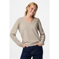 pieces V-Ausschnitt-Pullover PCBREE LS V-NECK KNIT NOOS BC