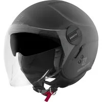 Bogotto Motorradhelm H595-1 SPN Jethelm, herausnehmbares Innenfutter,integriertes Sonnenvisier