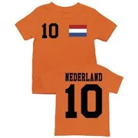 Youth Designz T-Shirt Niederlande Kinder T-Shirt im Fußball Trikot Look mit trendigem Print