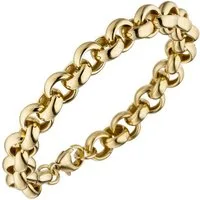 JOBO Armband, 925 Silber vergoldet 21 cm