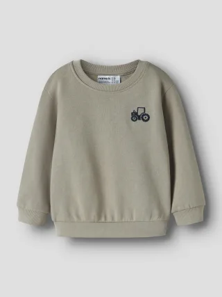 NAME IT - NMMVALLEN LS NREG SWEAT BRU Vintage Khaki - Gr. - 116