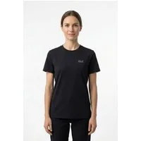 Jack Wolfskin T-Shirt ESSENTIAL T W Kurzarm, mit Rundhalsausschnitt, aus Baumwoll-Jersey