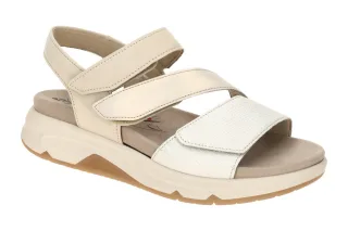 Gabor 66.882.80 Sandaletten beige/wei? silber/braun Keilabsatz 1,5cm_Normalweite