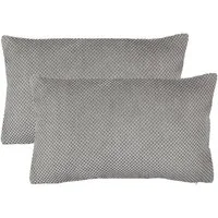 Haus und Deko Kissenbezüge Kissenbezug 2er Set Dekokissen Kissenhülle Waben Kissen Chenille Webst, (2 Stück)