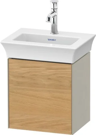Duravit White Tulip Waschtischunterbau wandhängend Natur Eiche & Taupe Matt & Seidenmatt 384x298x410 WT4240RH560