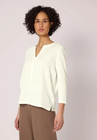 STREET ONE 3/4-Arm-Shirt mit Strukturmix