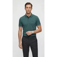 BOSS GREEN Poloshirt Paul Stretch-Baumwoll-Pique mit Polokragen