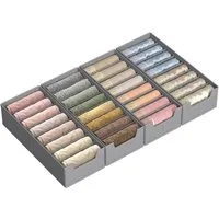 SONGMICS Aufbewahrungsbox Schubladen-Organizer, faltbar, Schrank-Organizer, Kompatibel mit IKEA HEMNES und MALM Kommoden