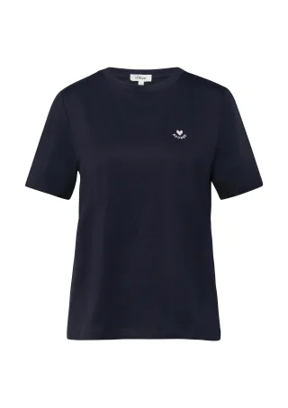 s.Oliver - T-Shirt blau - Gr. - 38