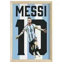 JUSTGOODMOOD Poster ® Lionel Messi 10 Argentinien· Fußball · ohne Rahmen
