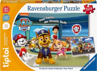 Ravensburger tiptoi Puzzle 00135 - Paw Patrol [2x 24 Teile]