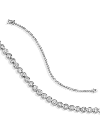 Dkeniz Armband 925/- Sterling Silber Tennisarmband
