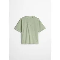 Marc O'Polo T-Shirt gehäkeltes Logo, lockere Passform