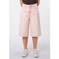 SUBLEVEL Jeansbermudas Damen Wide Leg Denim Bermuda Kurze Jeanshose, Wide Leg, High Waist