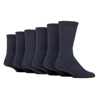 6er-Pack Herren Unifarbe Crew Sportsocken - Weiche Baumwoll Alltagsathletiksocken