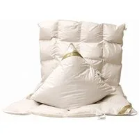 Betten Hofmann 4-Jahreszeitenbett + Kopfkissen Betten Hofmann leichtes Ganzjahresset 4x6 155x220cm + Kissen 80x80cm, Bezug: 100% Baumwolle, Ganzjahresset, im Set günstiger, hergestellt in Deutschland