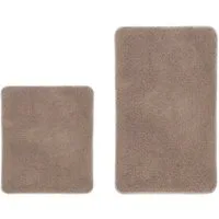 Kleine Wolke Badematte RELAX, Badvorleger, Badezimmer Teppich, Höhe 30 mm, rutschhemmend beschichtet, fußbodenheizungsgeeignet, Polyacryl, rechteckig, 2er-Set 55x65 cm / 60x100 cm, Badteppich, meliert, rechteckig, rund & als Set erhältlich
