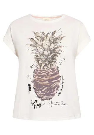 CARTOON - T-Shirt mit Print weiß - Gr. - 40
