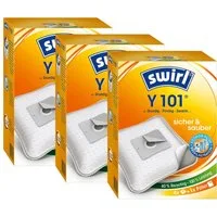 Swirl Staubsaugerbeutel Y101 EcoPor für Grundig Privileg Severin 3er-Pack 12 Stk, passend für Grundig, Privileg, Severin, 12 St.