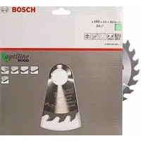 Bosch Professional Kreissägeblatt Kreissägeblatt Ø 165 mm, 24 Zähne Optiline Holz für Handkreissägen