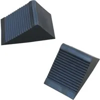BAYLI Sicherheitskeil 2er Set Unterlegkeile für Anhänger, 12,5cm x 7,5cm x 6cm Gummi Bremsk