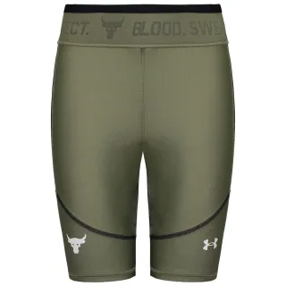 Under Armor Project Rock Damen Green Bike Shorts