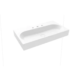 Kaldewei Centro Waschtisch 903506033001 3062, 90x50cm, weiss Perl-Effekt, 3 Hahnlöcher