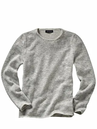 Mey & Edlich Herren Kompatibler Pullover Grau 50 % Baumwolle, 16 % Polyacryl, 15 % Alpaka, 13 % Polyamid, 6 % Schurwolle