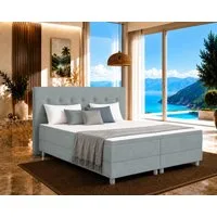 Best for Home Boxbett Neo Sawana Bonellfederkernmatratze mit 5 cm Topper (Komplettbett, 4-St., 90x200 120x200 140x200 160x200 180x200 200x200), 7-Zonen-Bonnellfederkernmatratze, ergonomischer Schlafkomfort