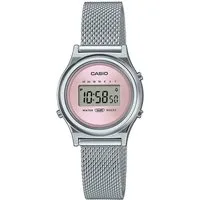 CASIO VINTAGE Chronograph LA700WEM-4AEF, Quarzuhr, Armbanduhr, Damenuhr, Edelstahlarmband,digital,Stoppfunktion