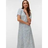 Vero Moda Sommerkleid VMALBA SS CALF DRESS WVN GA NOOS Viskose, regular fit