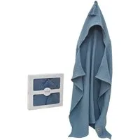 SEI Design Kapuzenhandtuch BIO Baby-Badeponcho 75x100 cm, Musselin (1-St), Musselin 4-lagig - 100% BIO Baumwolle