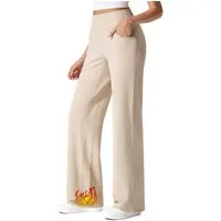 G4Free Jerseyhose Thermohose Damen Winterhose Gefüttert Hohe Taille Wasserdicht, Schnelltrocknend, Leicht, Strapazierfähig, Atmungsaktiv