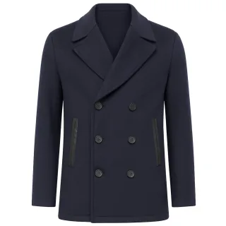 Ted Baker Aldovie Herren Navy Mantel