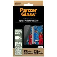 Privacy Displayschutz Ultra-Wide Fit, Schutzfolie transparent, iPhone 16e / 14 / 13 / 13 Pro, EasyAligner