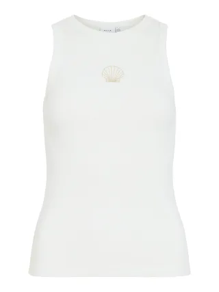 VILA - VISOLA S/L TANK TOP - NOOS Snow White - Gr. - M