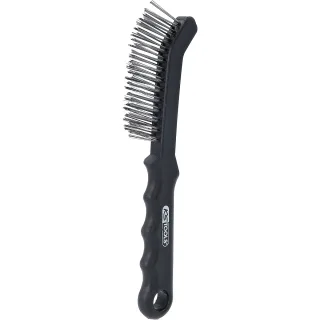 KS Tools Stahldraht-Bremssattel-Drahtbürste 2-reihig, gerade - 201.2335