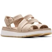 Clarks Tuscan Strap Sandale, Sandalette, Flats, Sommerschuh mit Plateausohle