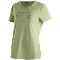 Maier Sports T-Shirt Wilma Print Damen Kurzarmshirt, leichtes Sommer Funktionsshirt, Rundhals, Reg Fit
