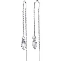 Bruno Banani Paar Ohrhänger Schmuck Geschenk Silber 925 Ohrschmuck Ohrring Durchzieher Kette, mit Zirkonia (synth)
