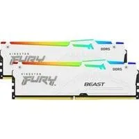 DIMM 32 GB DDR5-5600 (2x 16 GB) Dual-Kit, Arbeitsspeicher weiß, KF556C36BWEAK2-32, FURY Beast RGB, INTEL XMP, AMD EXPO