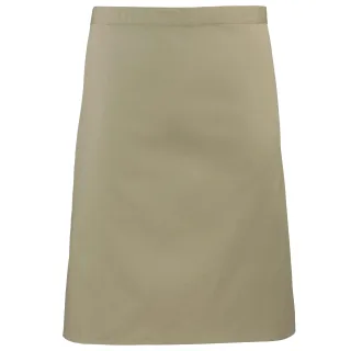 Premier Ladies/Womens Mid-Length Apron (2er-Pack) (Khaki)