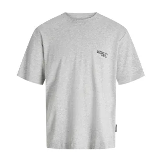 Jack And Jones - T-Shirt für Herren, Baumwolle, Regulär (Hellgrau meliert)