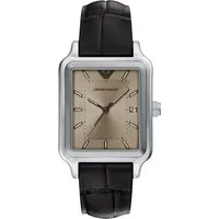 Emporio Armani Quarzuhr AR11756, Armbanduhr, Damenuhr, Herrenuhr, Lederarmband, analog, Tag