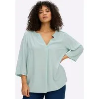 Sheego Klassische Bluse Tunika 3/4-Arm