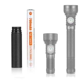 Lumintop 10750 Extention Tube Come With Battery For Lumintop GT NANO V3.0, Lumintop GT NANO V3.1, Lumintop GT NANO PRO,