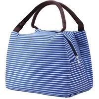 Agger Kühltasche Faltbar mit Folienfutter, Lunchbox Tasche, Lunchtasche Isoliert, Tragbar Lunchbag für Arbeit, Camping oder Reise Mittagessen