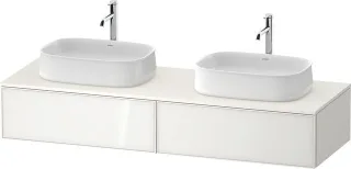 Duravit Zencha Konsolenwaschtischunterbau wandhängend Weiß n/a & Supermatt 1600x550x281 mm - ZE4815B ZE4815B64840000