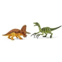 Schleich® Spielfigur Dinosaurier, Triceratops & Therizinosurus 2-Pack