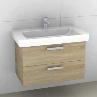 Artiqua 415 Waschtischunterschrank für Pro S 813965 Castello Eiche quer NB, 415-WU2L-L57-7136-426 415-WU2L-L57-7136-426
